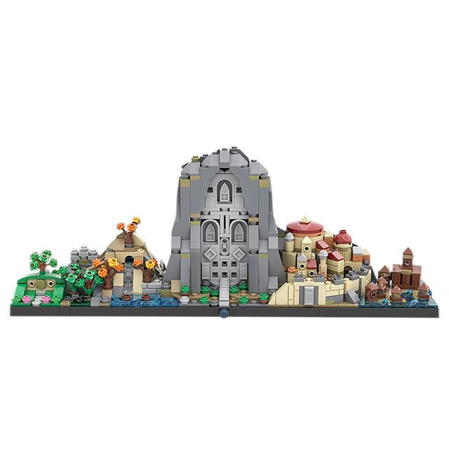MOC Space Wars Miniature Scene Street City Building Blocks Game Model Sets Movie DIY Toys Education Children Birthday Gifts 883pcs