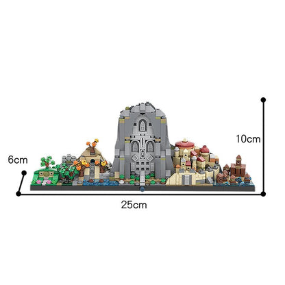 MOC Space Wars Miniature Scene Street City Building Blocks Game Model Sets Movie DIY Toys Education Children Birthday Gifts 883pcs