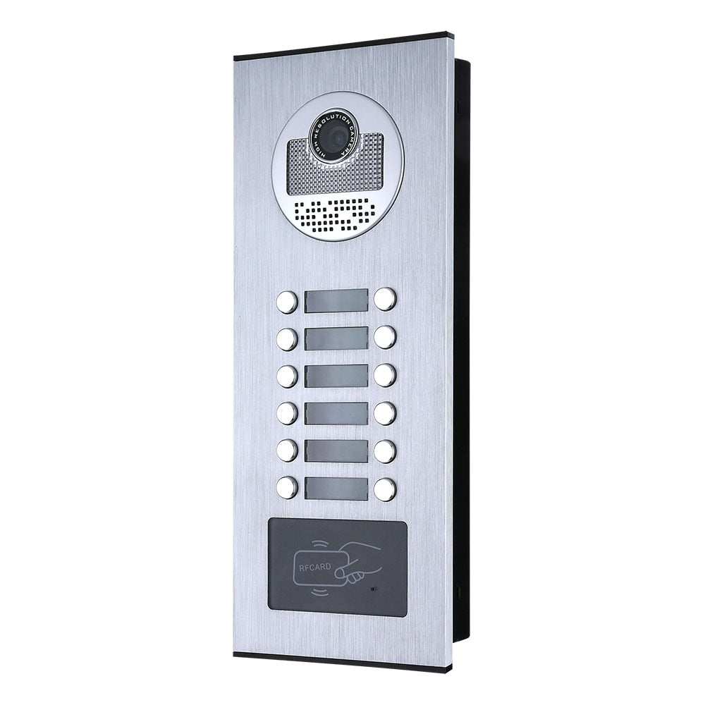 MOUNTAINONE Video Intercom Systems 12 apartments 9 inch Wifi Video Door Phone System RFID IR-CUT HD 1000TVL Doorbell Camera