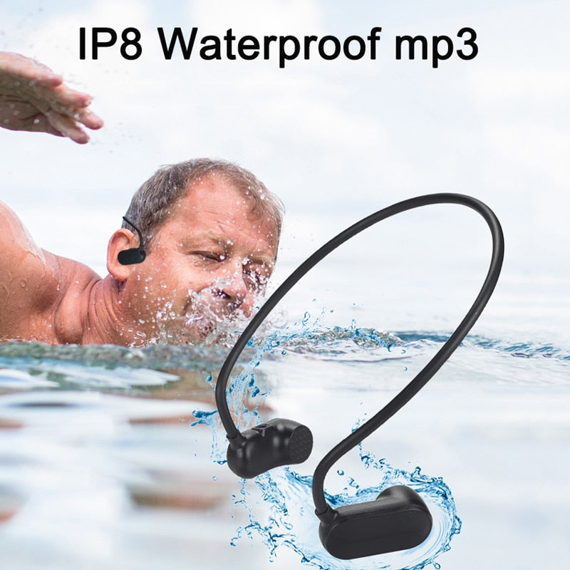 MP3 Player and Bluetooth PT X V31 Bone Conduction HIFI  Waterproof Swimming Outdoor Sport Earphones USB MP3 Music Players