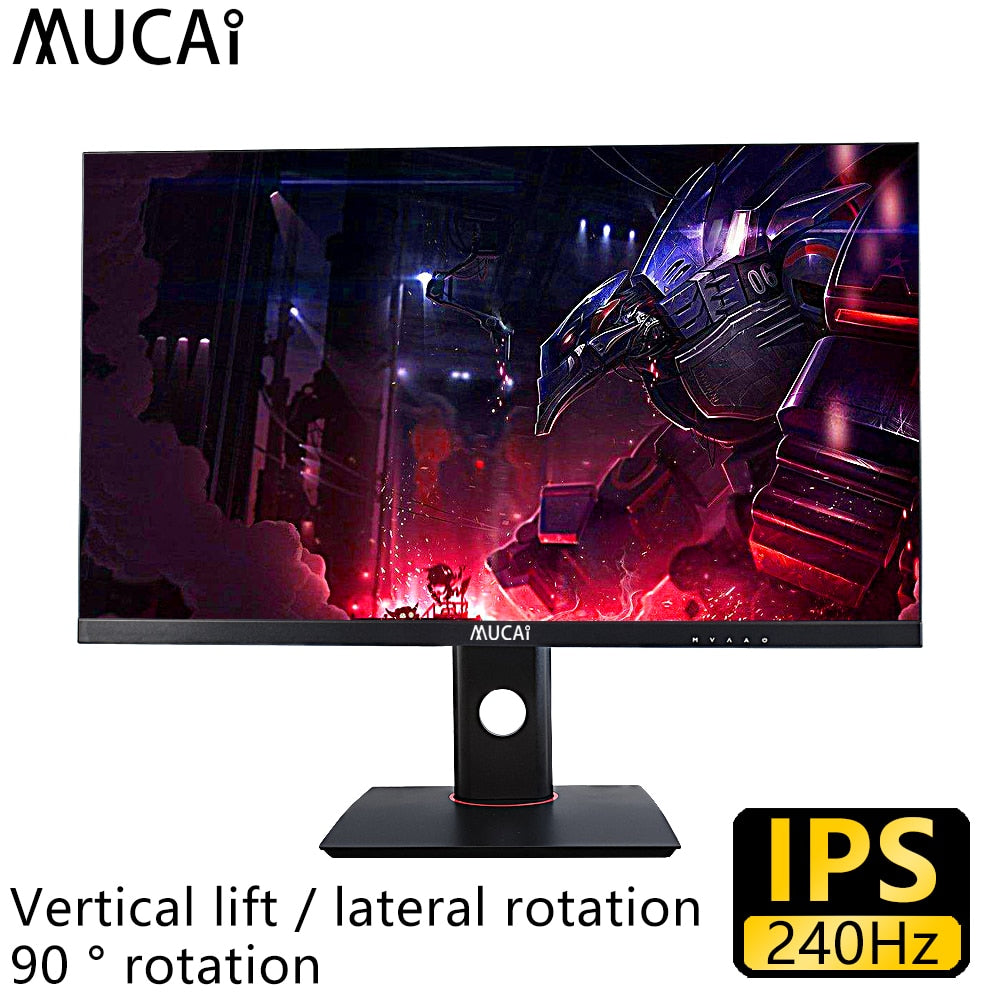 MUCAI 27 inch 240Hz IPS monitor desktop computer game  PC lcd display gamer HD Flat panel HDMI/DP Lifting and rotating base