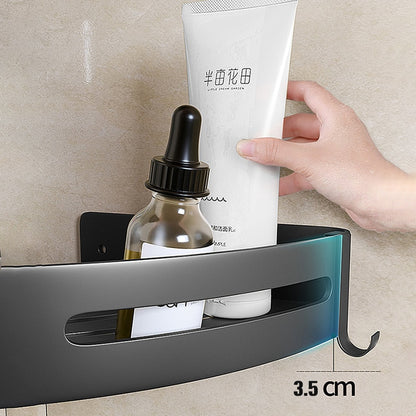 MUSAMBAN Bathroom Shelf Toilet Vanity Triangle Towel Organizer  Storage Rack Wall-mounted Shampoo Holder Bathroom Accessories