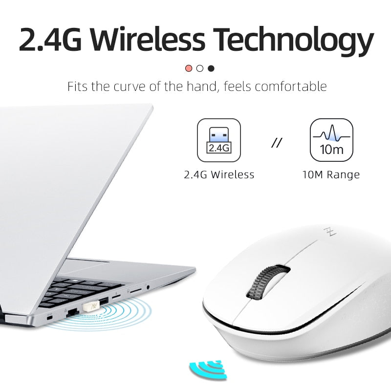 Machenike CM310 Wireless Mouse Silent Buttons Ergonomic Mute Mice Computer Mouse 1600 DPI Optical 2.4G Receiver Slim Mouse