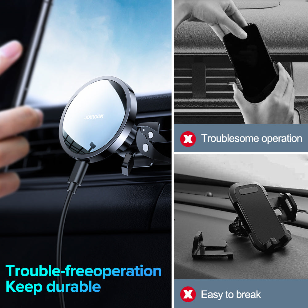 Magnetic Car Phone Holder Magnetic Wireless Charger For iPhone 13 12 Pro Max Fast Charging Strong Magnetism Phone Holder In Car