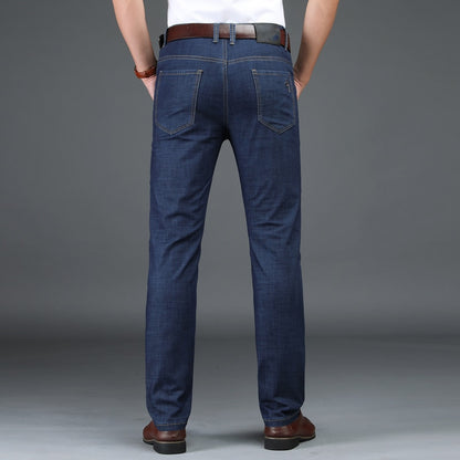 Male Jeans Men Jean Homme Men'S Classic Vetement Peto Vaquero Hombre Biker Straight Masculino Denim Man Pants Slim Fit Business