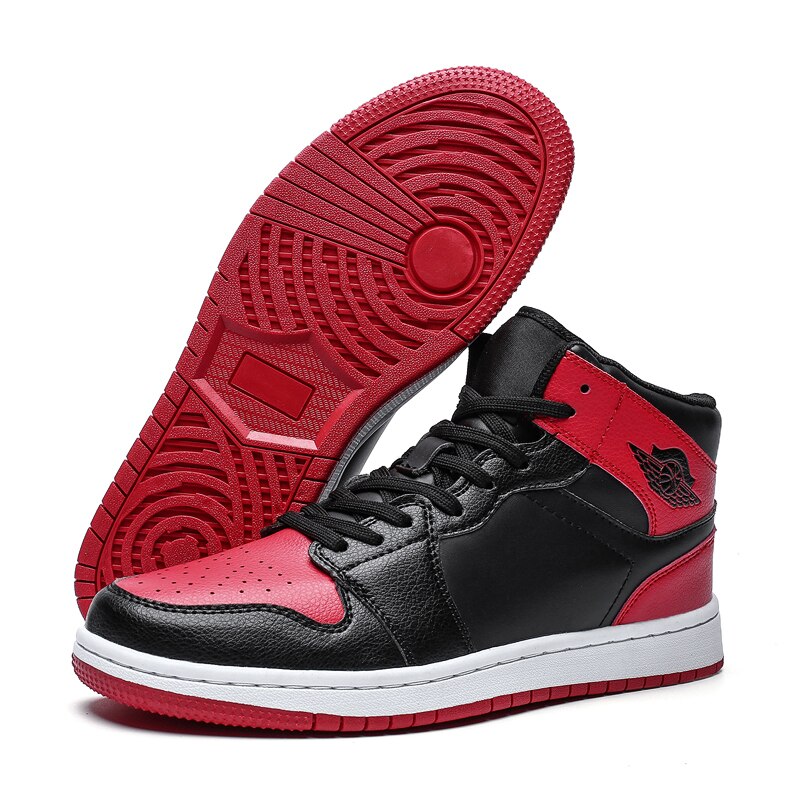Man High-top Basketball Shoes Men's Air Cushion Light Basketball Sneakers Anti-skid Breathable Outdoor Sports Basketball Shoes
