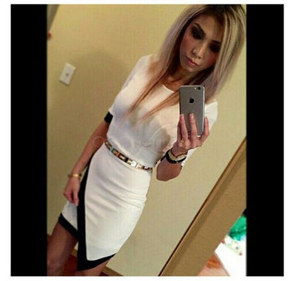 Meihuida 2020 Sexy Women Bandage Bodycon Half Sleeve Evening Party Mini Dress Ladies Womens Brief Daily Dresses Clothing