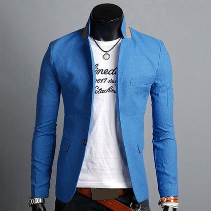 Men's Classical Stylish Jacket Coat with Pockets. 2020 Fashion Lapel Collar Long Sleeve Tops