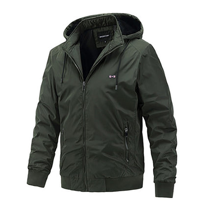 Eden Men's Casual Hooded Jacket Hombre Fashion Windproof Coats Male Jacket High Quality Outerwear Homme Coat