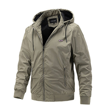Eden Men's Casual Hooded Jacket Hombre Fashion Windproof Coats Male Jacket High Quality Outerwear Homme Coat