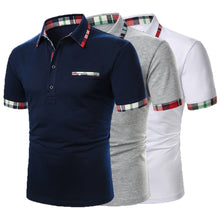 Charger l&#39;image dans la galerie, Men Polo Shirt 2021 Summer Fashion Classic Casual Tops Short Sleeves Cotton High Quality Mandarin Collar Men Slim Polo Homme
