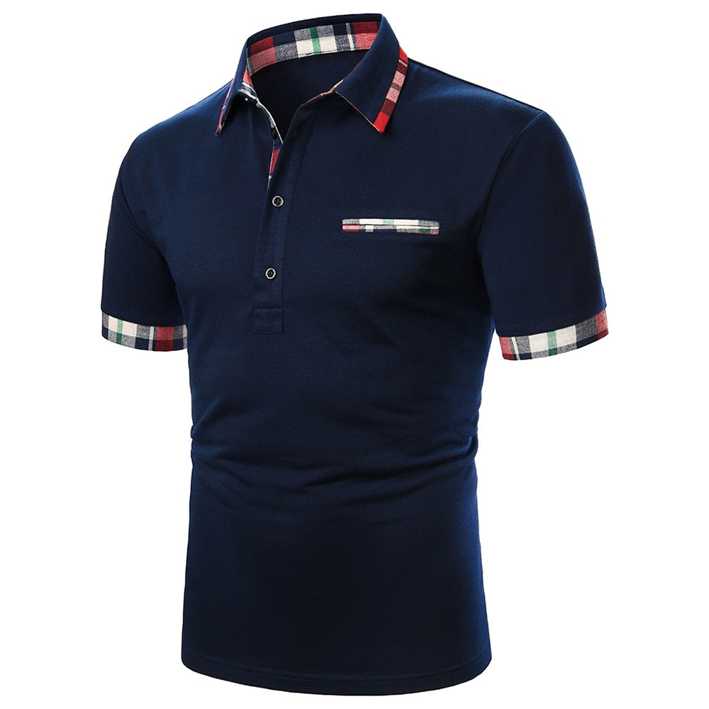 Men Polo Shirt 2021 Summer Fashion Classic Casual Tops Short Sleeves Cotton High Quality Mandarin Collar Men Slim Polo Homme