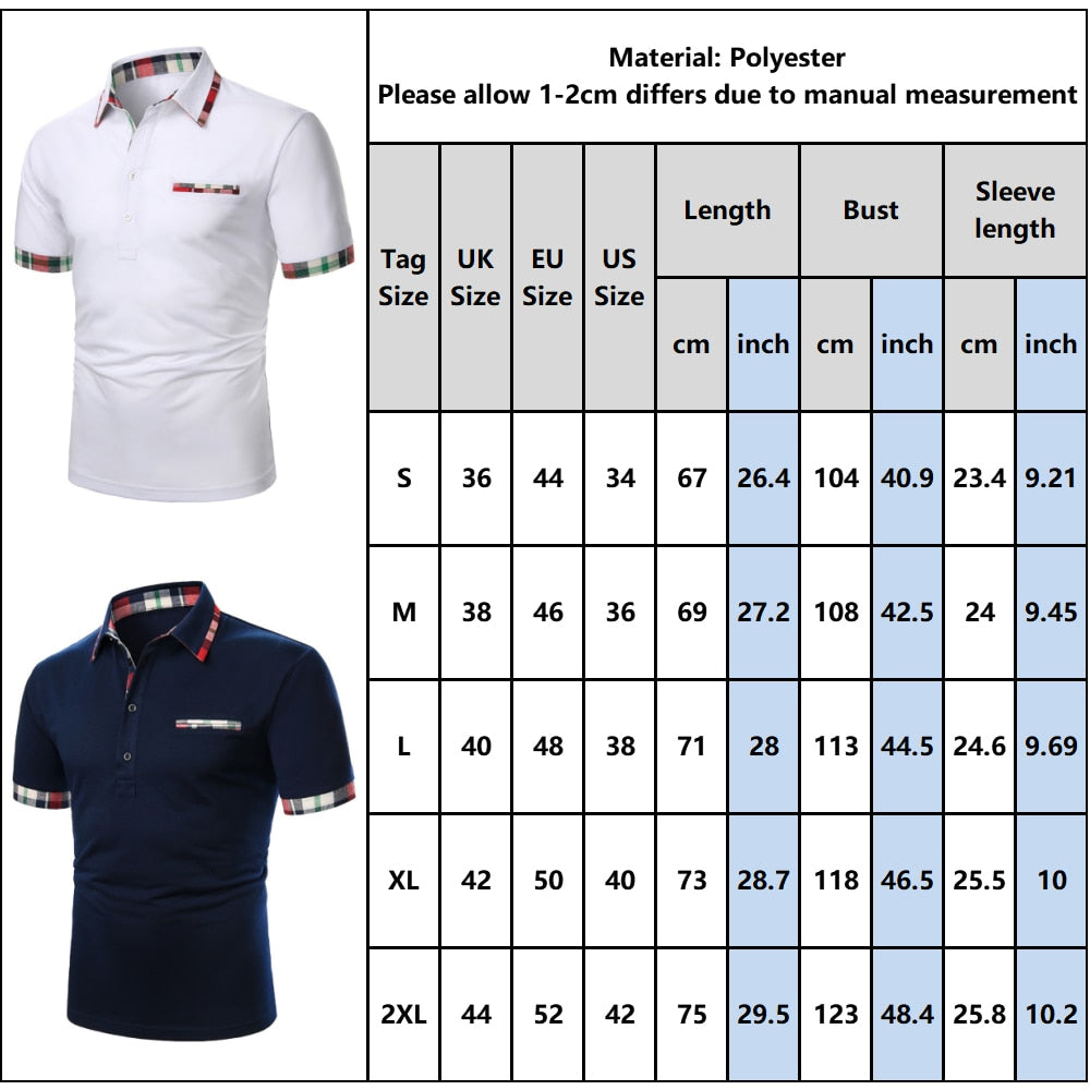 Men Polo Shirt 2021 Summer Fashion Classic Casual Tops Short Sleeves Cotton High Quality Mandarin Collar Men Slim Polo Homme
