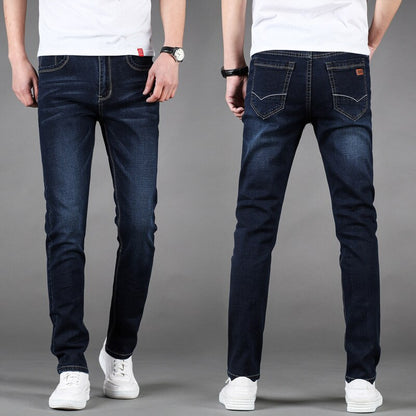 Men's Straight Classic Jeans fashion comfortable waist slim stretch Male Denim Pants Overalls Designer Men Jeans High Quality