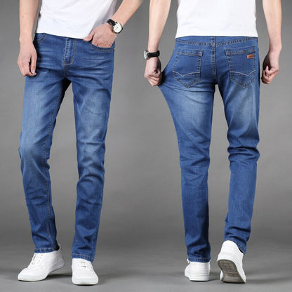 Men's Straight Classic Jeans fashion comfortable waist slim stretch Male Denim Pants Overalls Designer Men Jeans High Quality