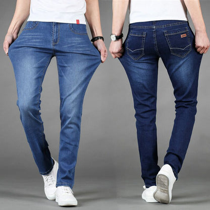 Men's Straight Classic Jeans fashion comfortable waist slim stretch Male Denim Pants Overalls Designer Men Jeans High Quality