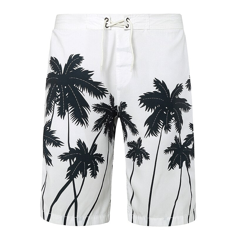 Men's Beach Shorts Mens Board Shorts Summer Clothing Coconut Trees Shorts Quick Dry sea Shorts masculina letter board bermuda