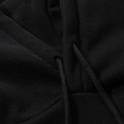 Men's Casual Stitching Tracksuit Long Sleeve Zipper Hooded Sweatshirt Pants Sets Winter Jogging Sports Warm Hoodies Suit#Z