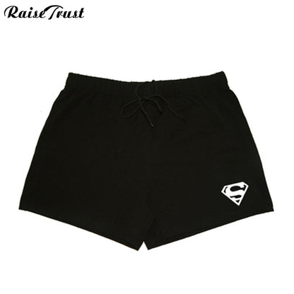 Men's Gym Shorts Fitness Bodybuilding Clothing Men Athlete Fitness Weight Lifting Workout Cotton High Quality Shorts Superman