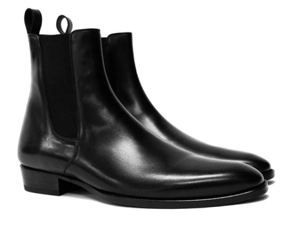 Men's Vintage Classic Ankle Dress Boots Male Chelsea Style Winter Zipper Boot Size Shoes 38-48 HA099