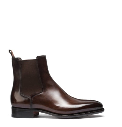 Men's Vintage Classic Ankle Dress Boots Male Chelsea Style Winter Zipper Boot Size Shoes 38-48 HA099