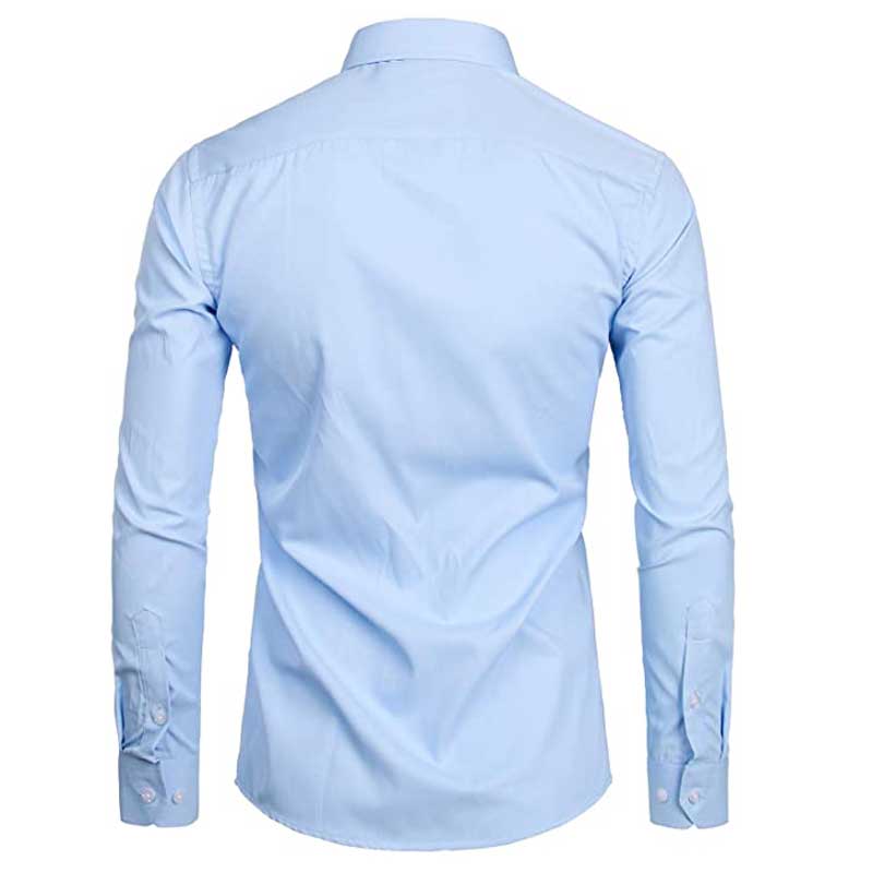 Men's Top Quality Dress Shirts 2021 Fashion New Slim Fit Long Sleeve Shirt Men Black White Formal Button Up Shirt Chemise Homme