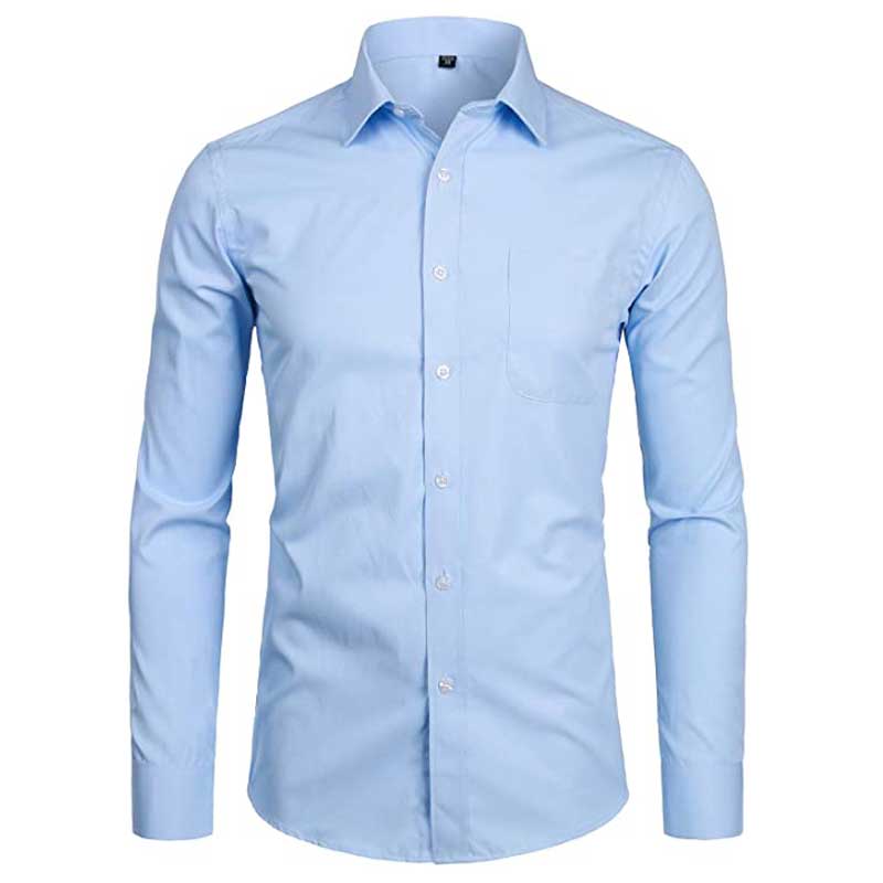 Men's Top Quality Dress Shirts 2021 Fashion New Slim Fit Long Sleeve Shirt Men Black White Formal Button Up Shirt Chemise Homme