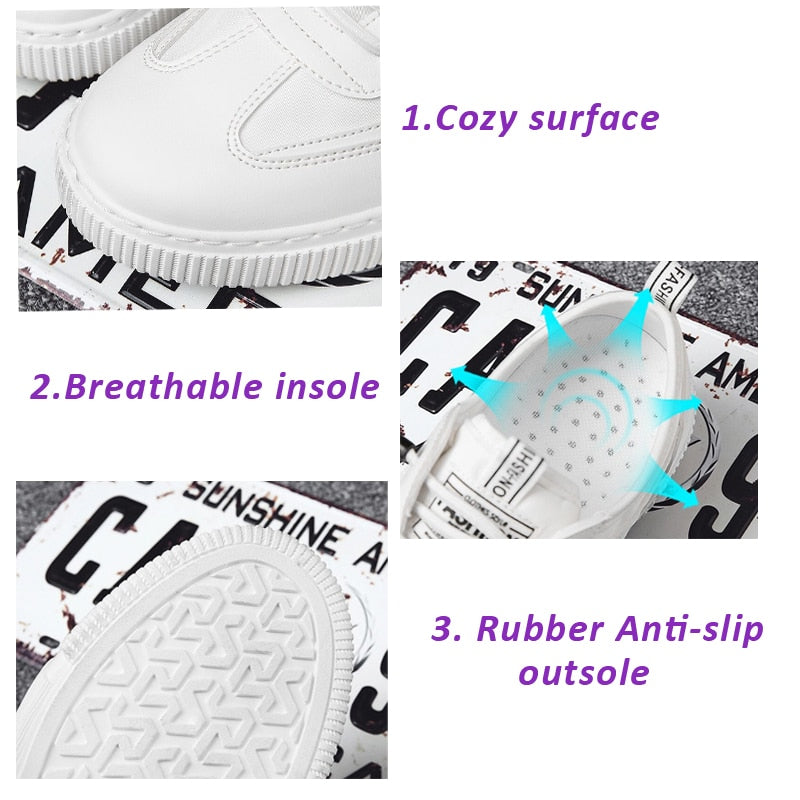 Men's White Casual Sneakers 2021 Summer Mesh Vulcanized Shoes Boys Tenis Sport Shoes Male Sneakers Men Canvas and Leather Shoe
