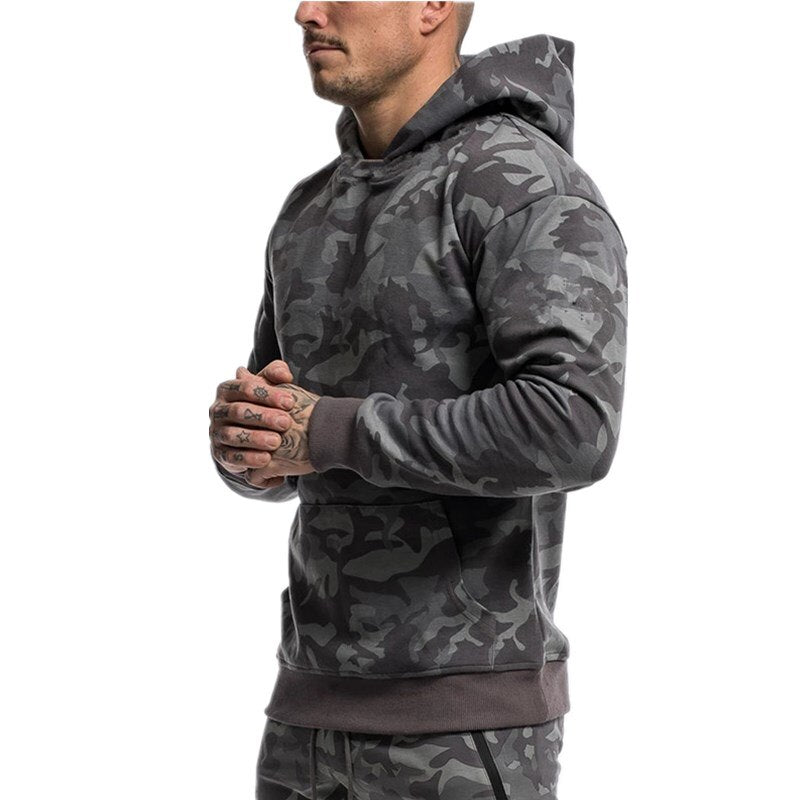 Men's Sports Suits Male Set Jogging Clothing Ropa De Marca Chandal Casual Hoodie Set Camouflage Big Pocket Cotton Dresy Tracksuit