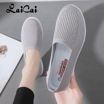 Mesh Shoes Women Summer Old Beijing Cloth Shoes Women's Shoes Breathable Hollow Mesh Casual Sneakers Women Middle-aged Mom Shoes