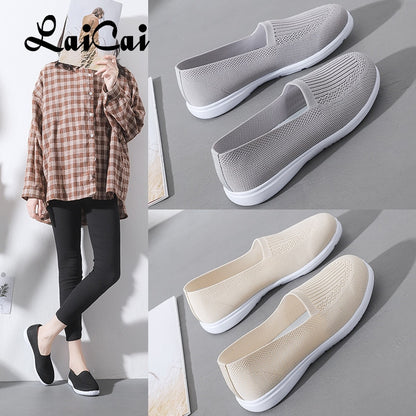 Mesh Shoes Women Summer Old Beijing Cloth Shoes Women's Shoes Breathable Hollow Mesh Casual Sneakers Women Middle-aged Mom Shoes