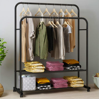 Metal Drying Clothing Rack. Floor Standing Hanger Storage Clothes Rack Coat Rack Living Room Furniture