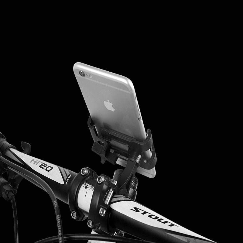 Metal Motorcycle Bike Phone Holder Aluminum Alloy Anti-slip Bracket GPS Clip Universal Bicycle Phone Stand for all Smartphones
