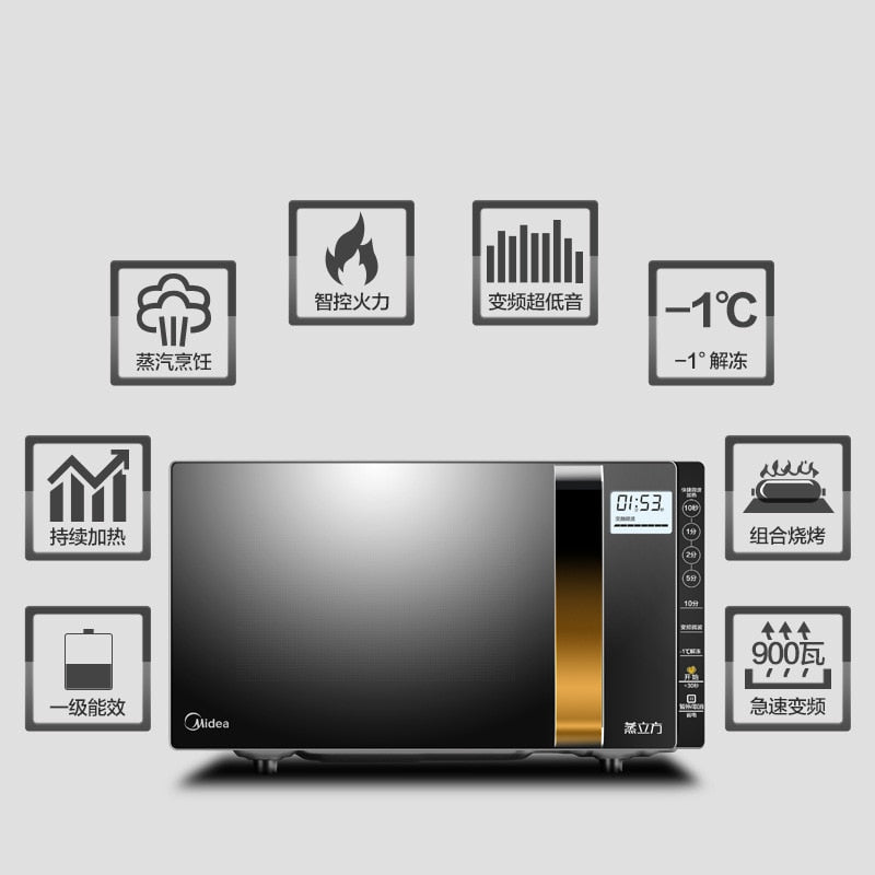 Midea X3-233 with high power microwave oven intelligent humidity sensing 900W speed heat Convection oven microondas con grill