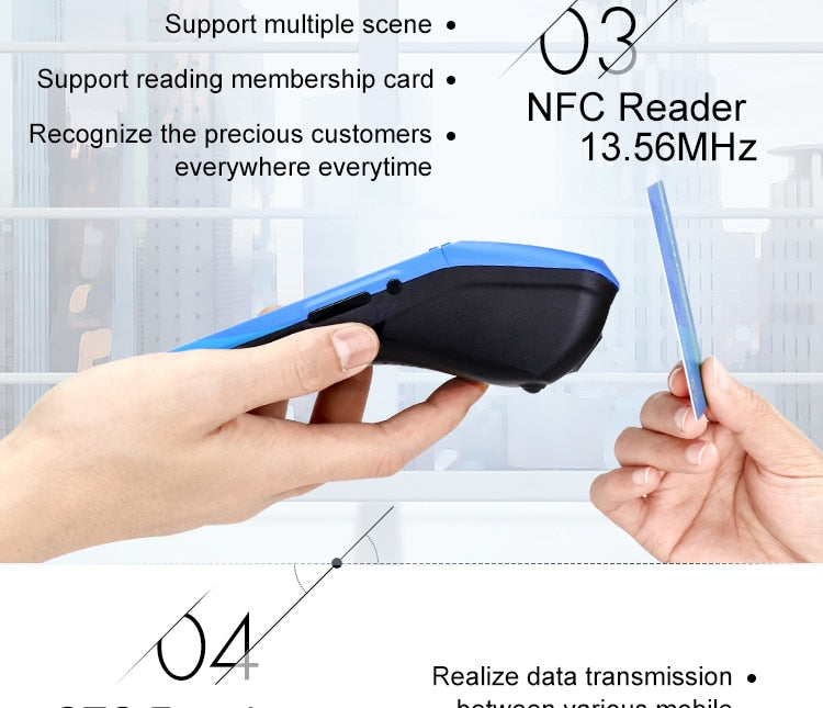 Milestone POS  Portable Thermal Receipt Printer WIFI bluetooth Touch Screen IOS Android Usb Terminal GPRS 58mm Printer M1
