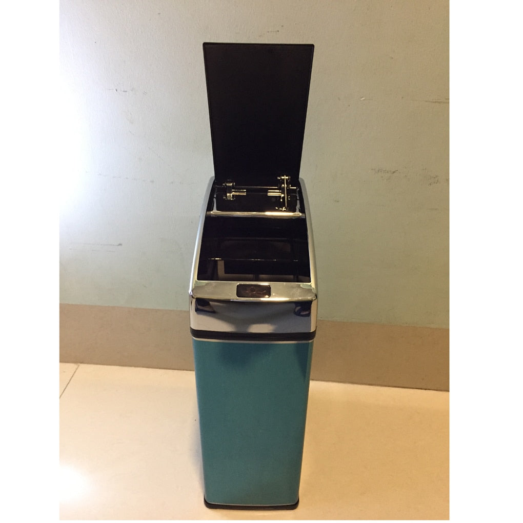 Mini 3L & 4L Sensor Waste Bin No Touch Garbage Can Infrared Recycling Bin Stainless Steel