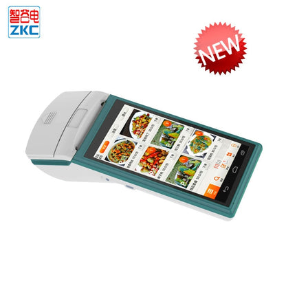 Mini Android Mobile POS terminal 58mm Thermal Printer NFC RFID Reader ZKC5501