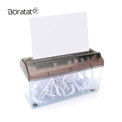 Mini Shredder Small Desktop Hand-cranked A4 Letter Size Paper Shredder Office Household Manual Crusher Documents Handmade Cutting Machine