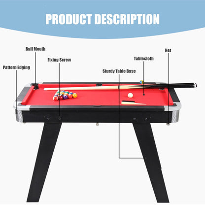 Mini Pool Table. Includes Cue and Set of Billiard Balls Great for Playing Home or Office Tabletop Billiards. Enjoyed by Kids and Adults