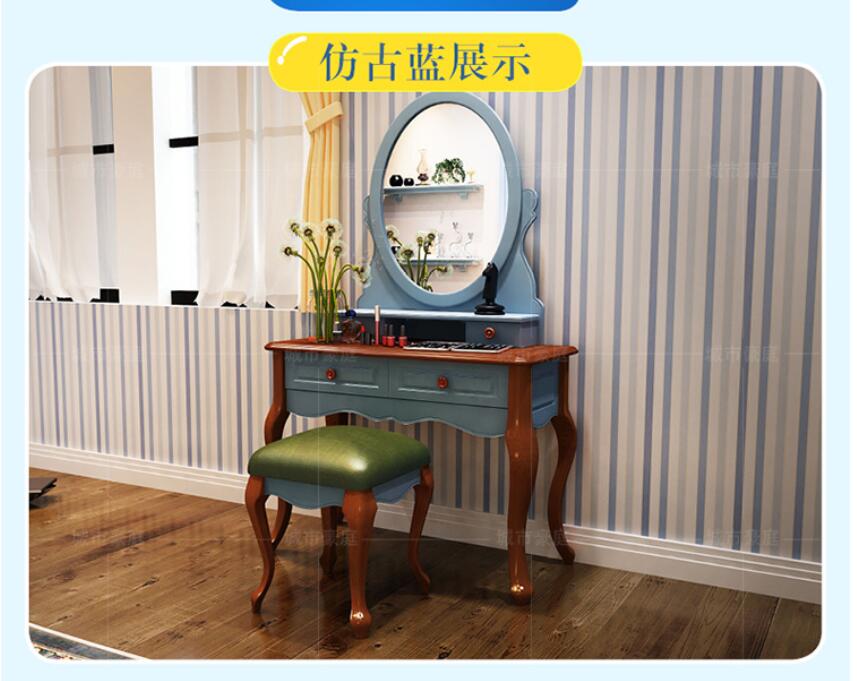 Mini dresser bedroom Mediterranean style American furniture small family dresser storage cabinet integrated dressing table