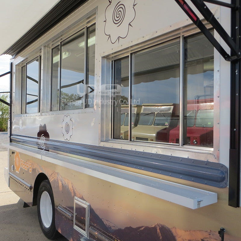 Mobile Cooking Kitchen Sale Ice Cream Taco Pizza Hot Dog Food Cart Waffle House Food Truck