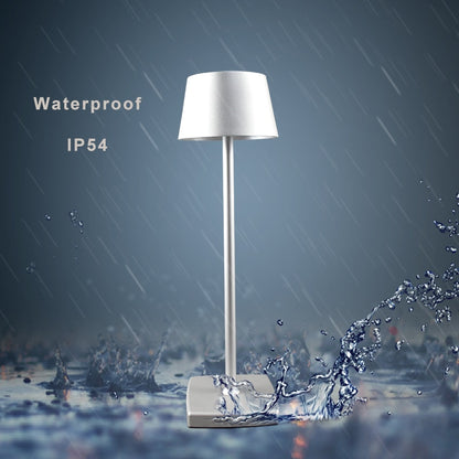 Modern Black gold outdoor led table lamp step-less dimming rechargeable LED desk light Hotel Bedside Bar Table Lamp usb 5200mA