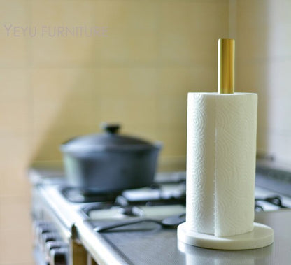 Modern Design classic kitchen room marble Paper Towel Stand Holder rack, disposable Wiping Tissue Holder Roll Paper Stand rack