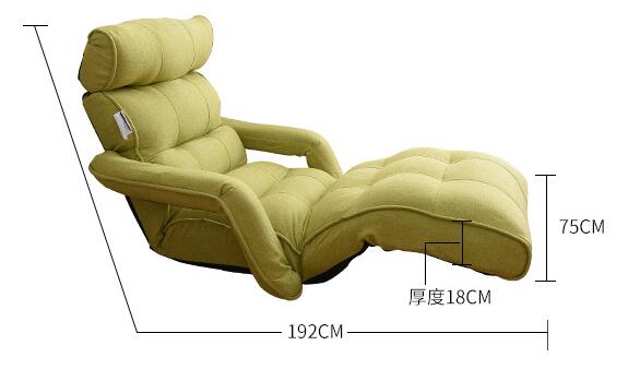 Modern Floor Folding Sofa Chair Adjustable Recliner Living Room Furniture Japanese Style Daybed Sleeper Armchair Chaise Lounge