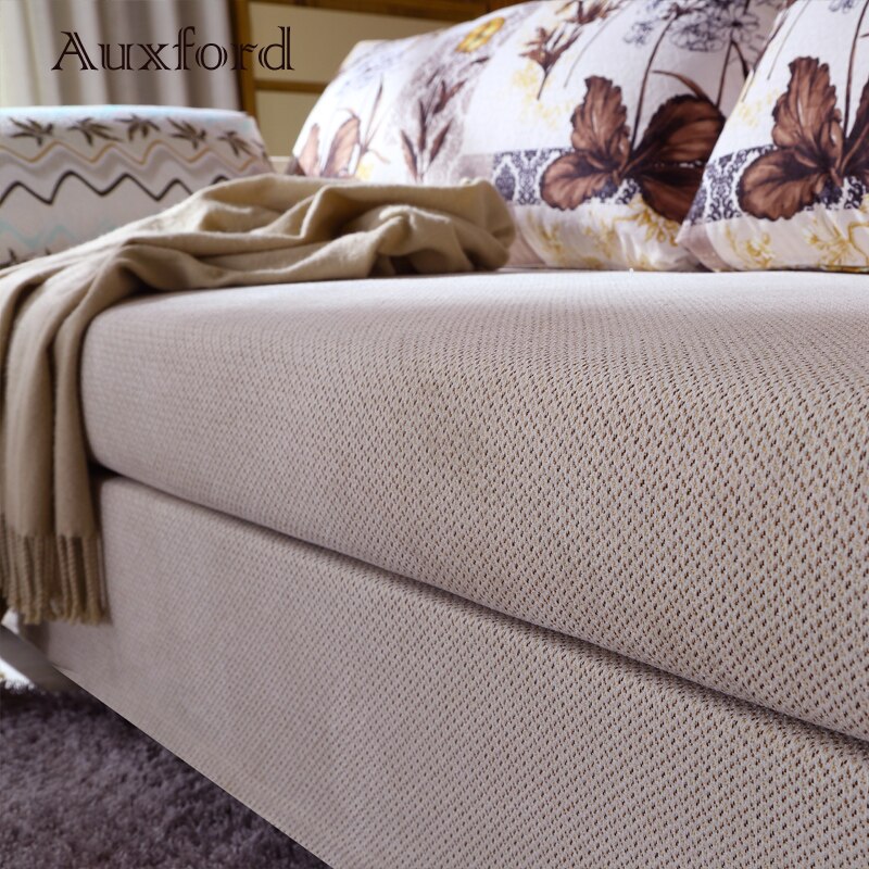 Modern Home Furniture Pull Out Stailess Steel Fabric Sofa Bed for Living Room Hotel Apartement
