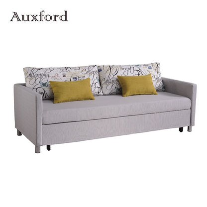 Modern Home Furniture Pull Out Stailess Steel Fabric Sofa Bed for Living Room Hotel Apartement