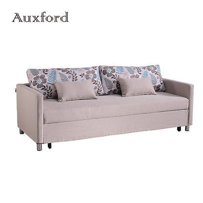 Modern Home Furniture Pull Out Stailess Steel Fabric Sofa Bed for Living Room Hotel Apartement