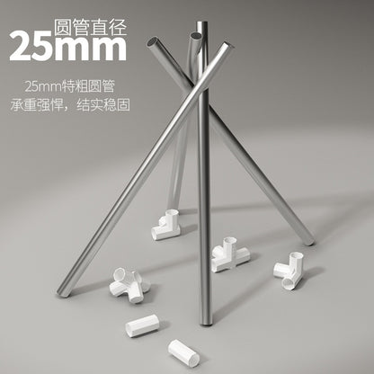 Modern Master Bedroom Wardrobe Steel Pipe Reinforcement Household Closet  Storage Cabinet  Closet Shelf Storage