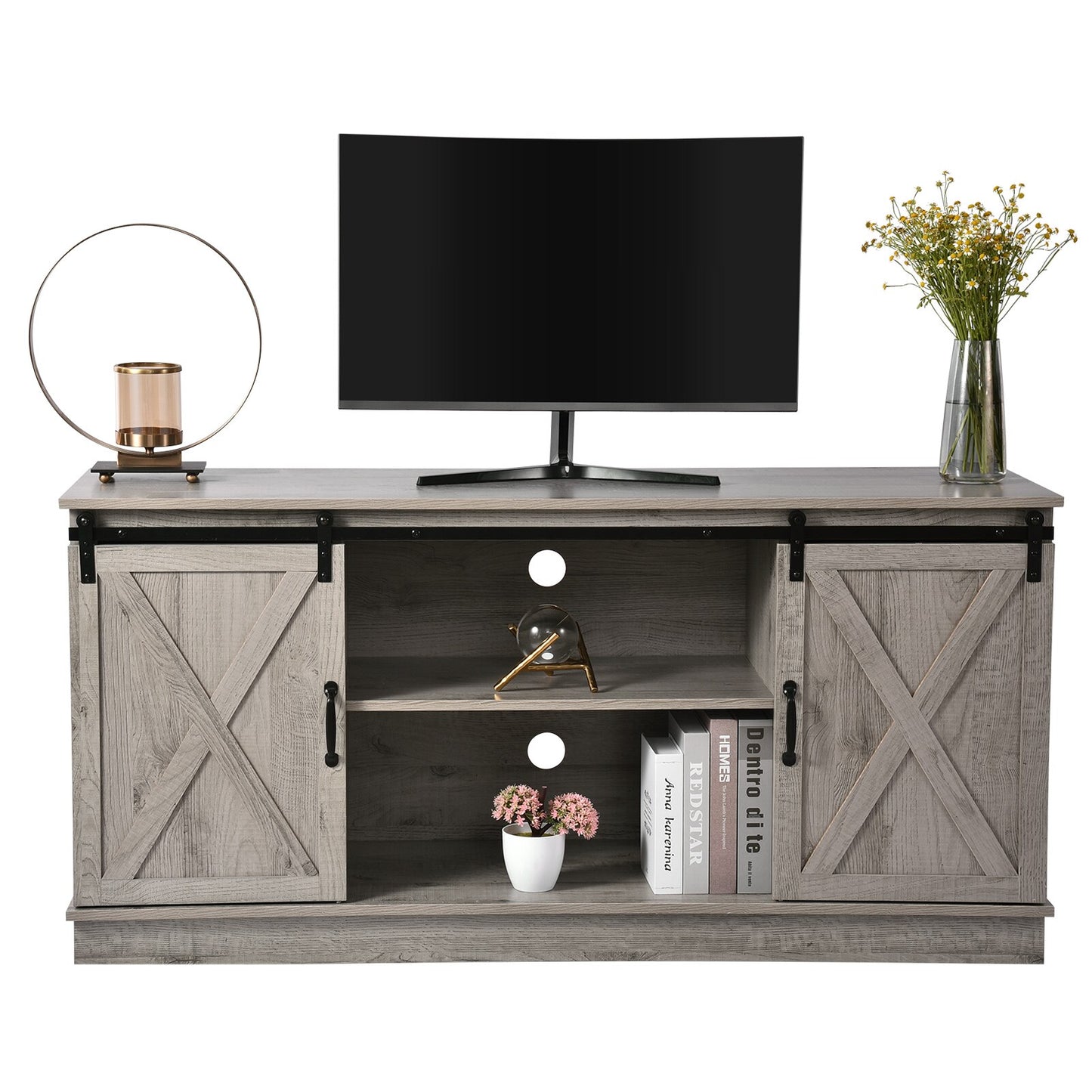 Modern Television Stands Living Room TV Stand With 2 Cabinet Shelf Drawer Storage Furniture TV Cabinet Table Coffee Table