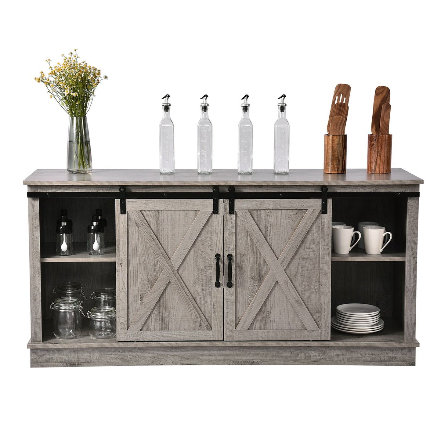 Modern Television Stands Living Room TV Stand With 2 Cabinet Shelf Drawer Storage Furniture TV Cabinet Table Coffee Table